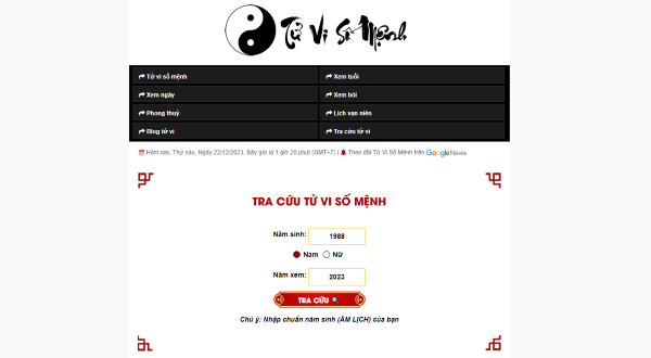Top 10 Website Xem Tử Vi Hàng Ngày Uy Tín Nhất (Cập Nhật 2025)