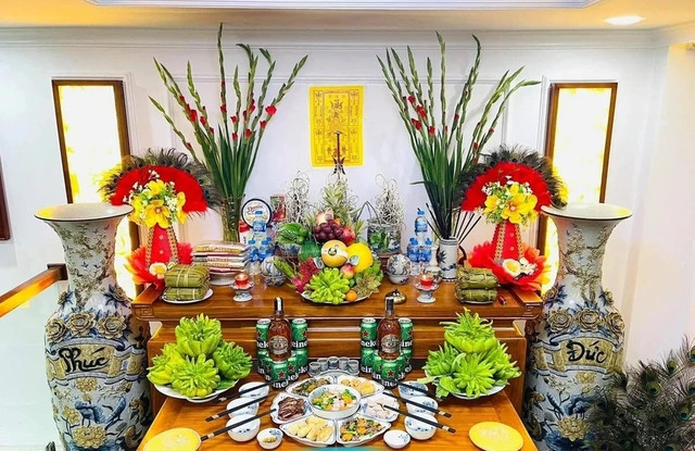 Bàn thờ cúng Tiên Sư mùng 9 tháng Giêng theo truyền thống
