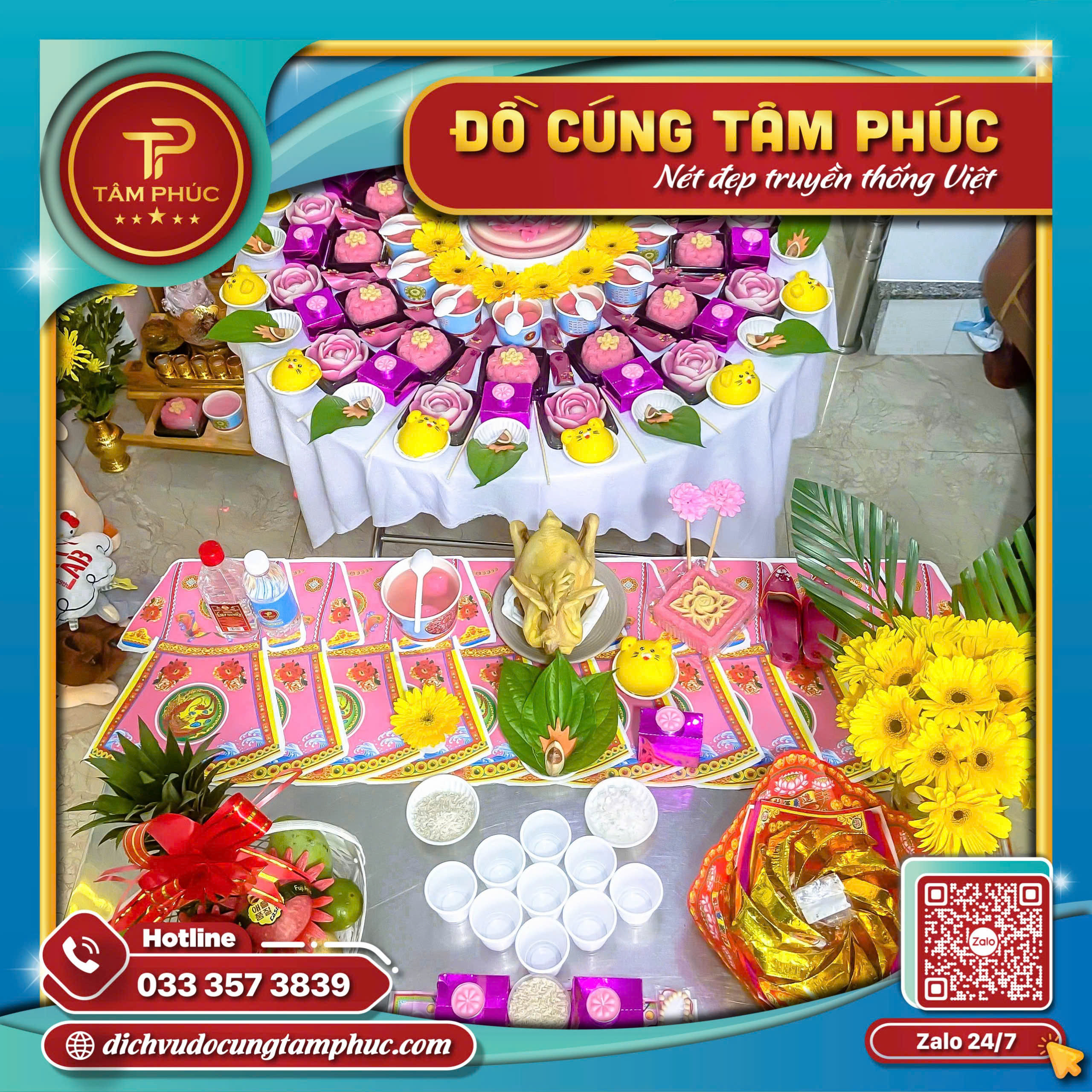 các loại xôi chè và đồ cúng quan trọng trong mâm đơm lẻ cho bà bầu