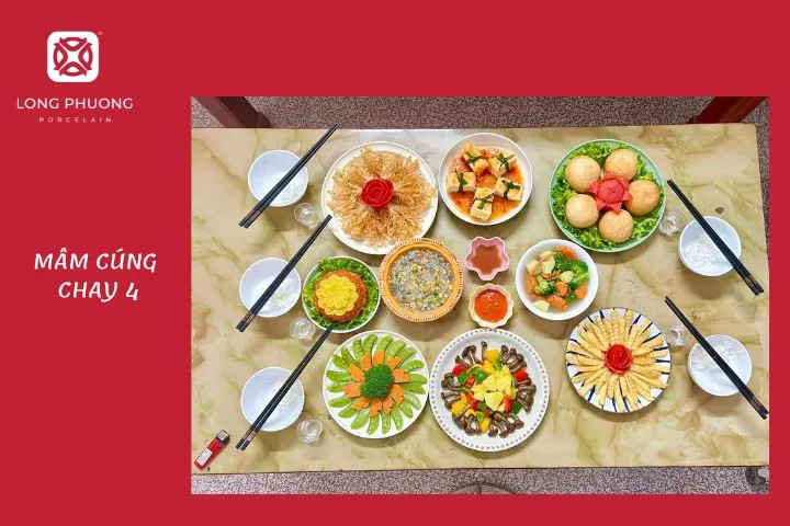 Các món cúng Rằm tháng 7 chay số 4 thể hiện sự đảm đang khéo léo của người nấu