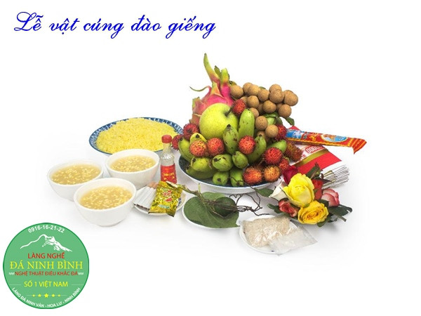 các vật phẩm sắm lễ cúng đào giếng theo phong tục