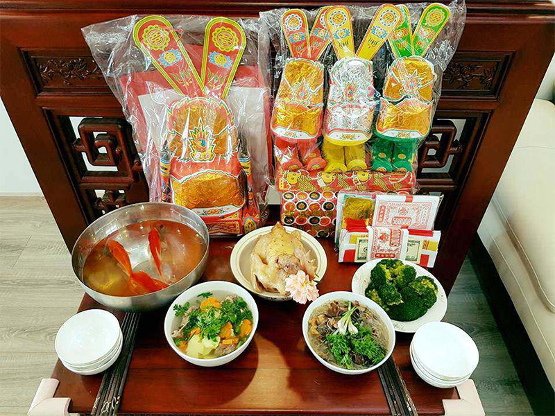 Cơm cúng ông Công ông Táo đơn giản