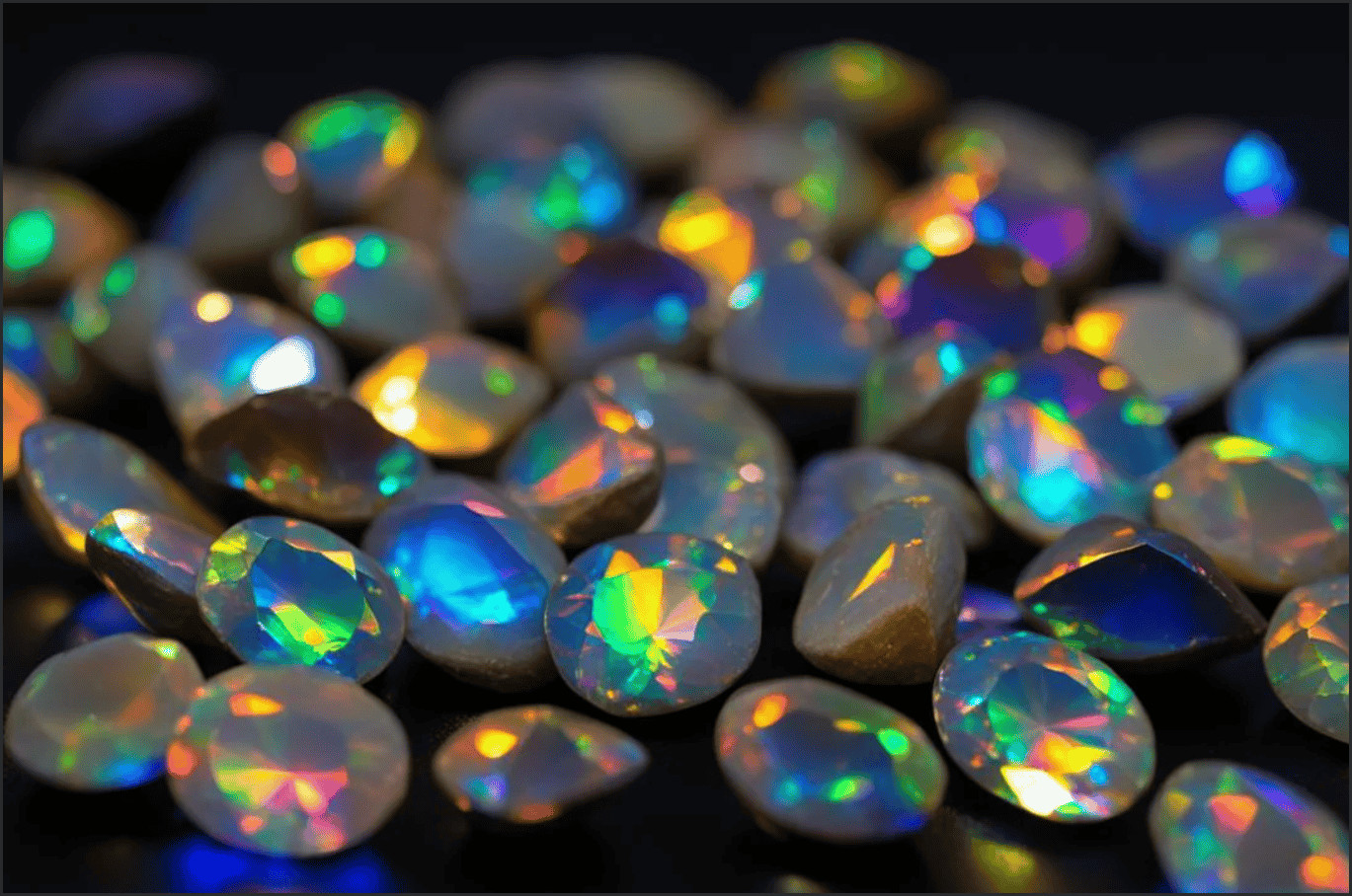 Đá Opal ngũ sắc mang biểu tượng của sự may mắn và tài lộc