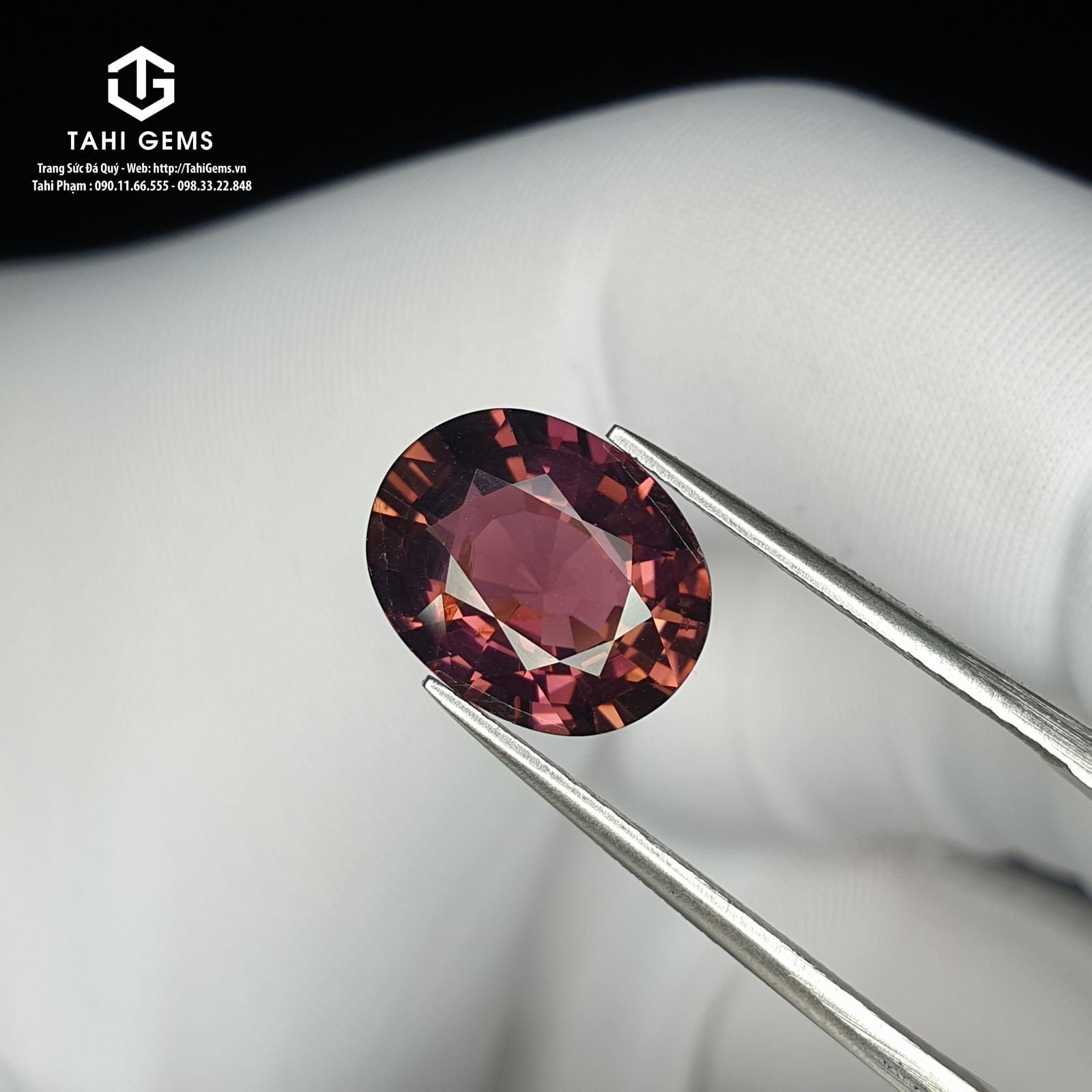 Đá Tourmaline đỏ hồng