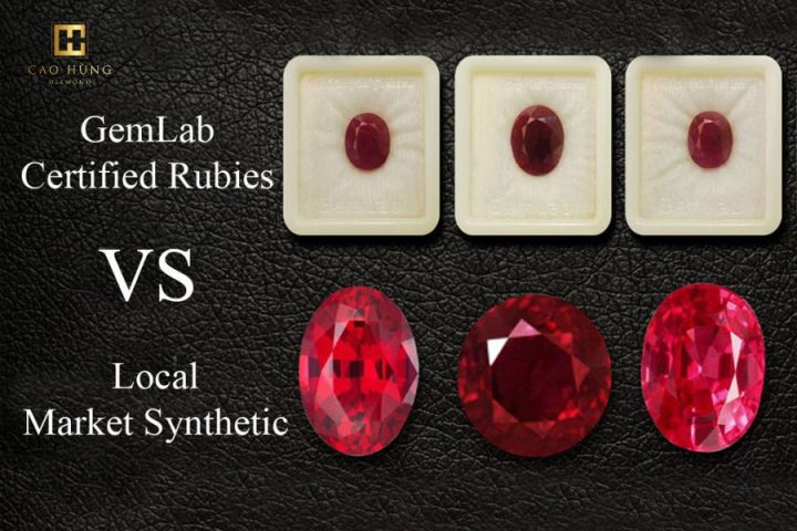 Hình ảnh minh họa các loại đá ruby tự nhiên và xử lý, với nhiều sắc thái đỏ khác nhau biểu tượng cho phong thủy và năng lượng