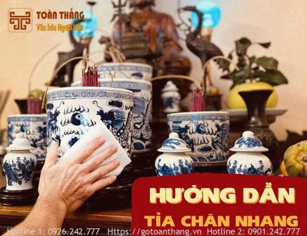 Hướng dẫn thủ tục tỉa chân nhang bát hương