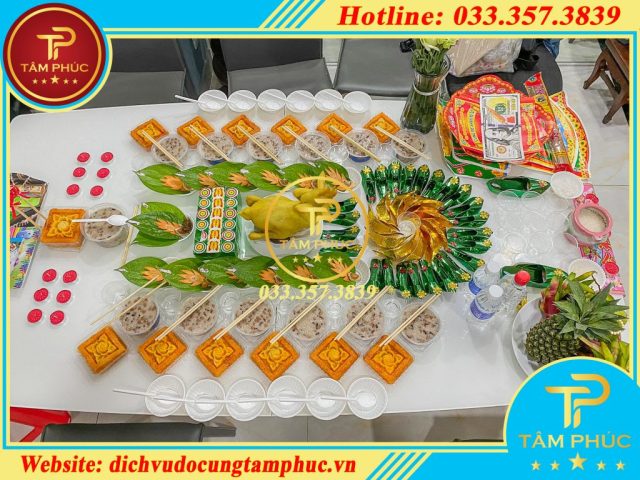 Lễ vật cúng căn cho bé trai 12 tuổi đầy đủ