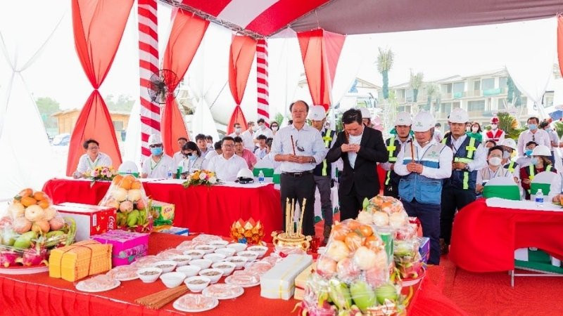 Lễ vật cúng động thổ xây nhà đơn giản với mâm chay