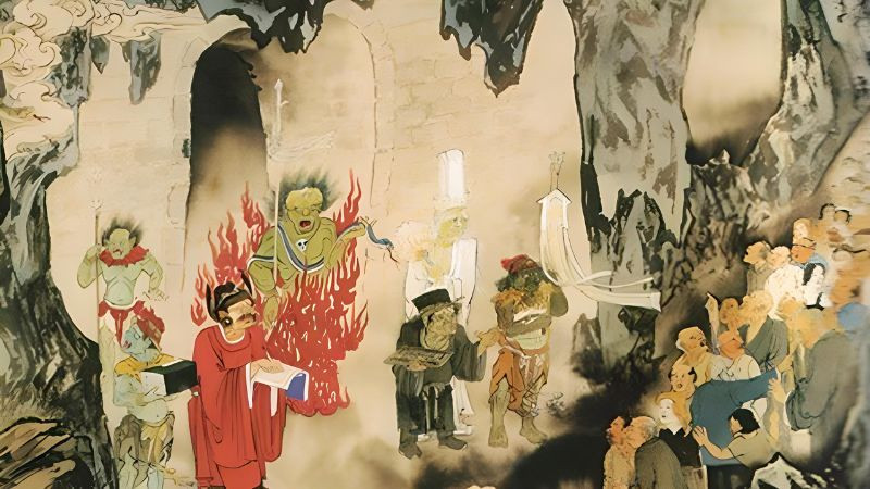 Lễ vật đơn giản cho cúng cô hồn rằm tháng 7 ngoài trời, bao gồm gạo muối