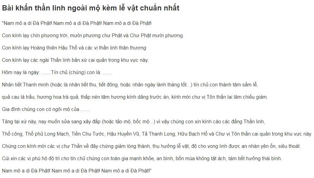 Lễ vật được chuẩn bị tại mộ trong ngày Thanh Minh