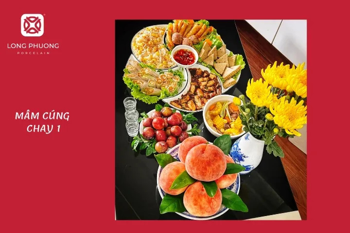 Mâm chay 6 món đơn giản cho cỗ cúng Rằm tháng 7