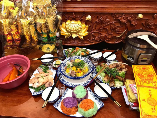 Mâm cỗ cúng ông Công ông Táo truyền thống