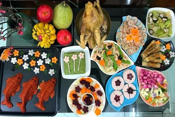 Mâm cỗ cúng Ông Công Ông Táo