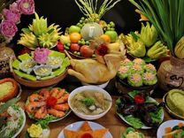 Mâm cúng mặn truyền thống trong văn khấn rằm tháng 7 thổ công