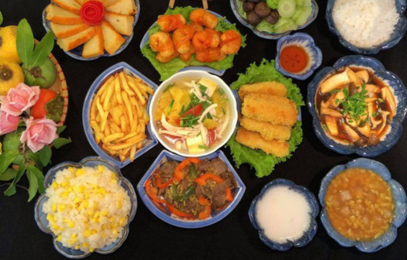 Mâm cúng ông Táo chay đầy đủ lễ vật truyền thống