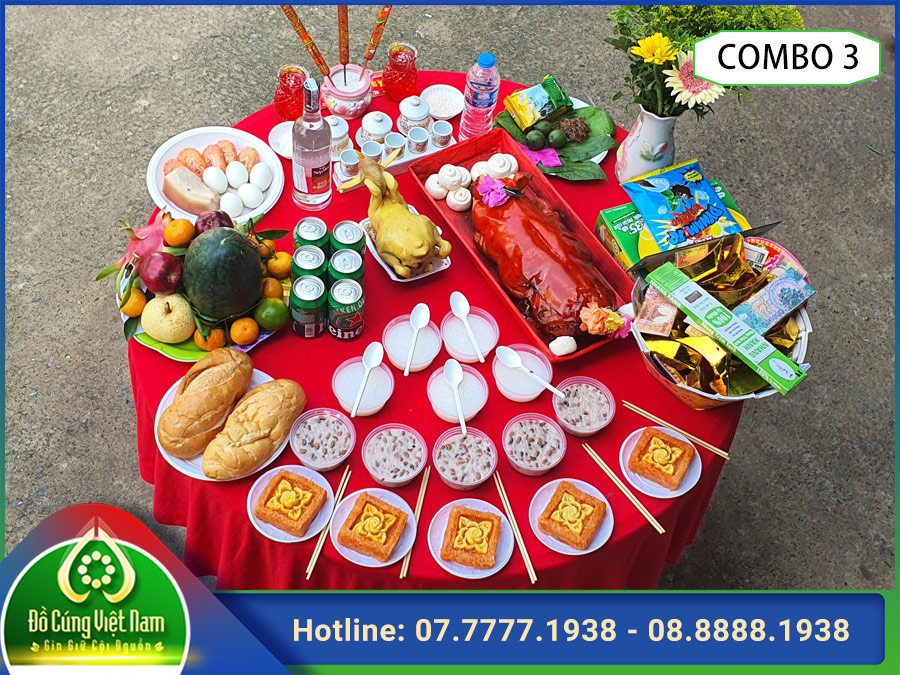 mâm cúng thần tài thổ địa đơn giản đầy đủ