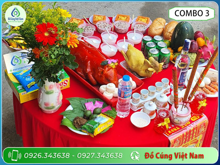 mâm cúng thần tài thổ địa trọn gói