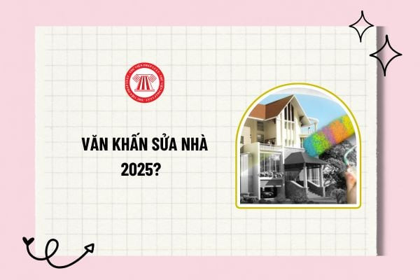 Nghi thức cúng sửa nhà trước khi khởi công, thể hiện lòng thành kính của gia chủ