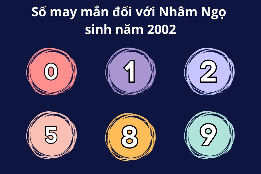 Những con số may mắn phù hợp với người sinh năm 2002