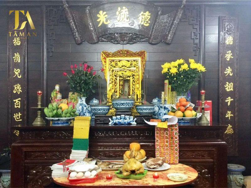 Quy trình di chuyển bàn thờ cũ sang bàn thờ mới trong không gian gia đình