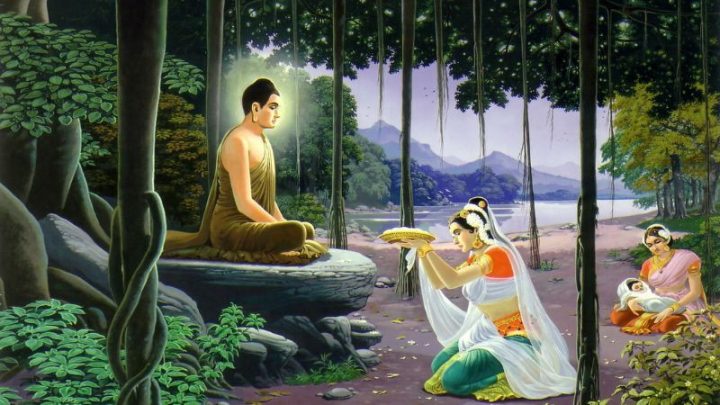 Tín đồ Phật giáo thành tâm cúng dường Tam Bảo, thể hiện lòng thành kính tại ban thờ