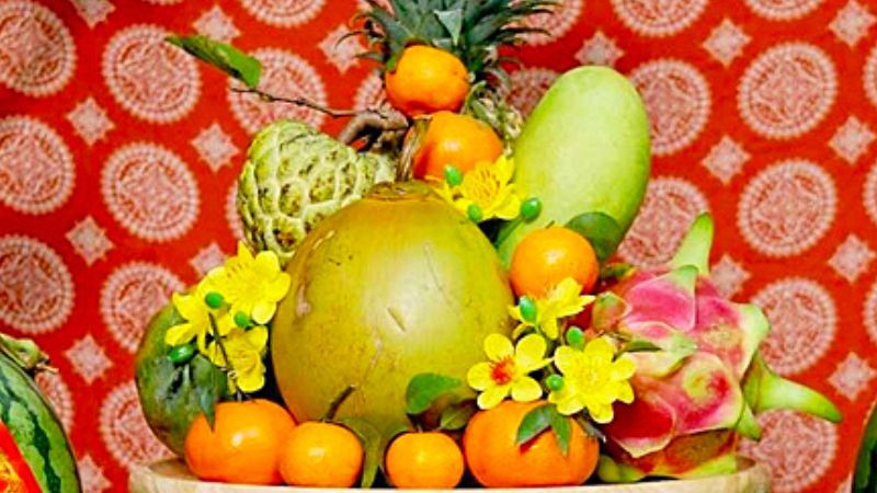 Trái cây cúng Ông Táo miền Nam