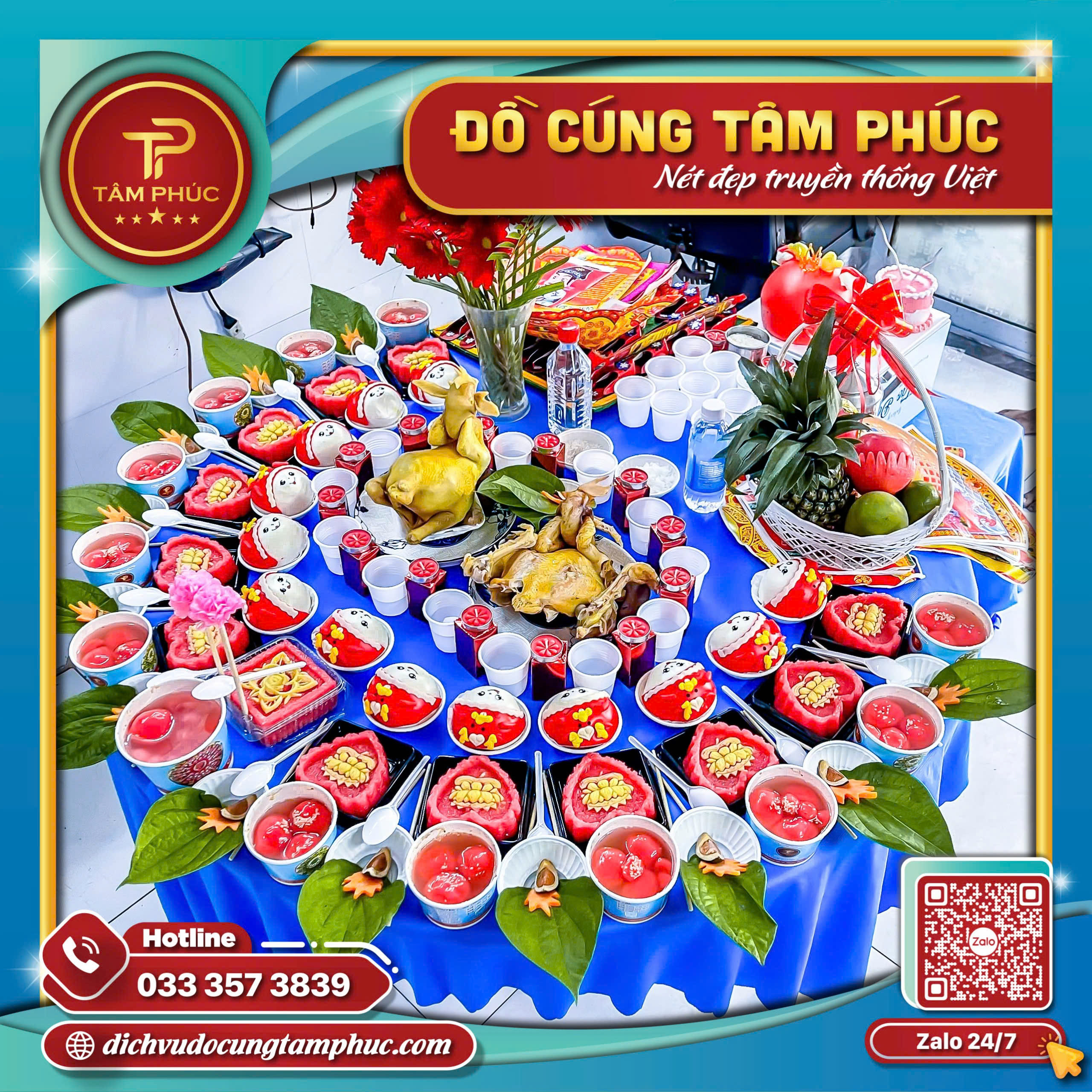 trái cây ngũ quả và nhang nến chuẩn bị cho nghi lễ cúng đơm lẻ cho bà bầu