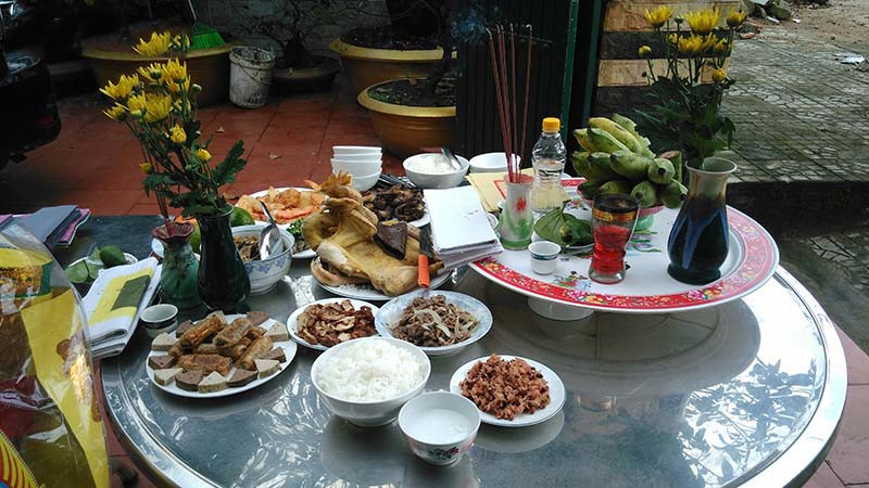 Vị trí đặt mâm lễ cúng tất niên truyền thống