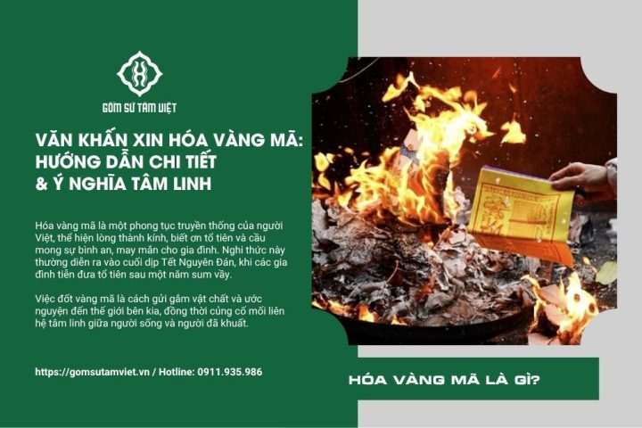 Ý nghĩa thiêng liêng của nghi thức hóa vàng mã trong văn hóa Việt