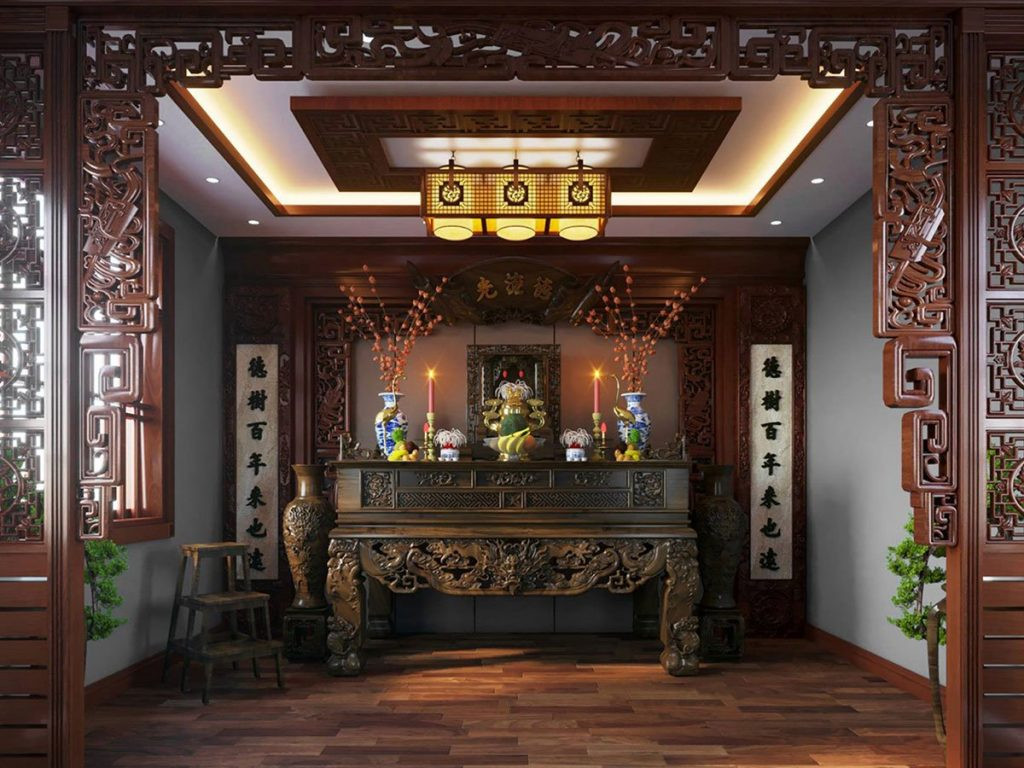 Bàn thờ trong nhà hướng Tây cần tránh hướng Ngũ Quỷ để đảm bảo sự linh thiêng