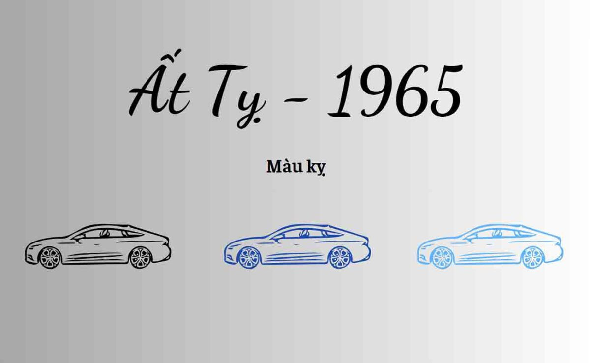 Bảng màu sắc người sinh năm 1965 cần tránh