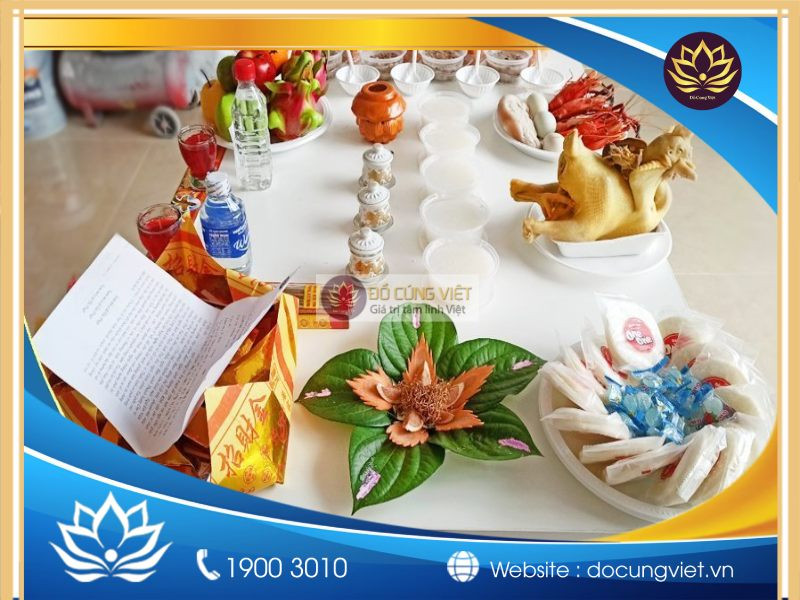 Bày trí mâm cúng nhập trạch và chuộc nhà khi mượn tuổi trang trọng