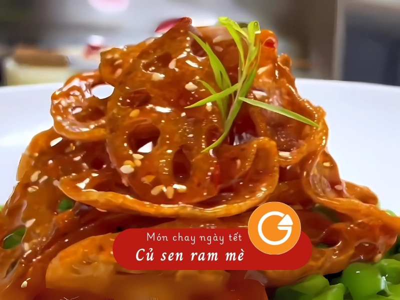Củ sen ram mè chay