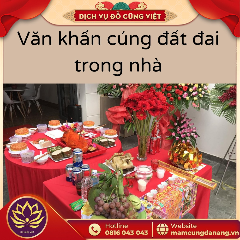 Gia chủ thực hiện lễ văn khấn cúng đất đai