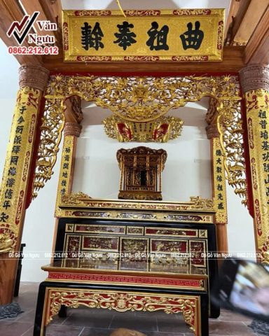 Không gian thờ cúng trang trọng