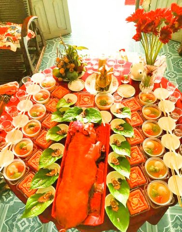 Mâm cúng căn 12 tuổi trang trọng
