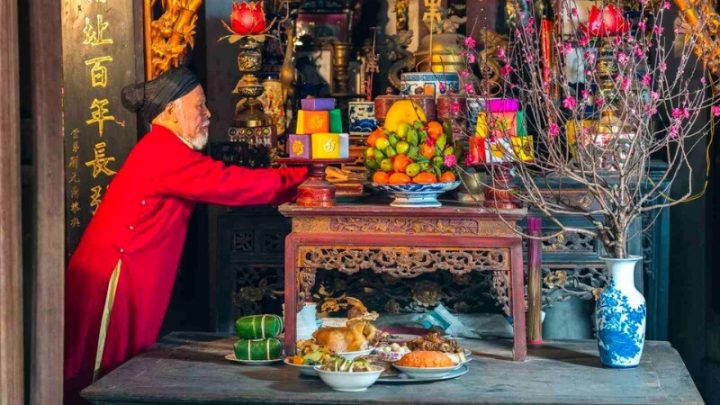 Mâm cúng chiều 30 Tết tại gia