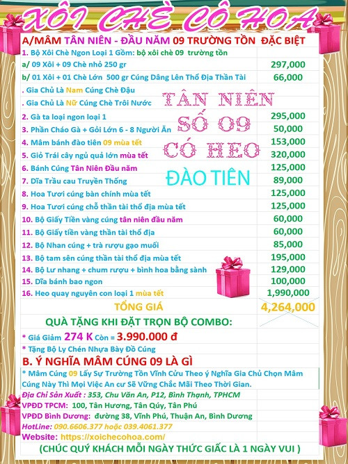 Mâm cúng đầu năm có heo quay thể hiện sự sung túc