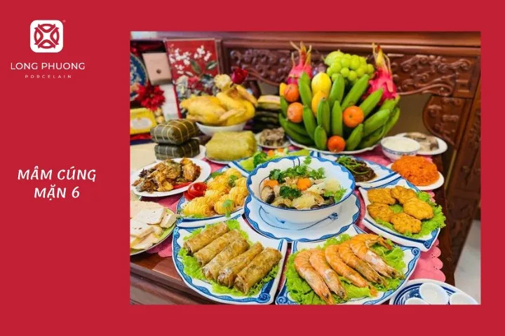 Mâm cúng rằm tháng 7 mang đậm màu truyền thống của Việt Nam