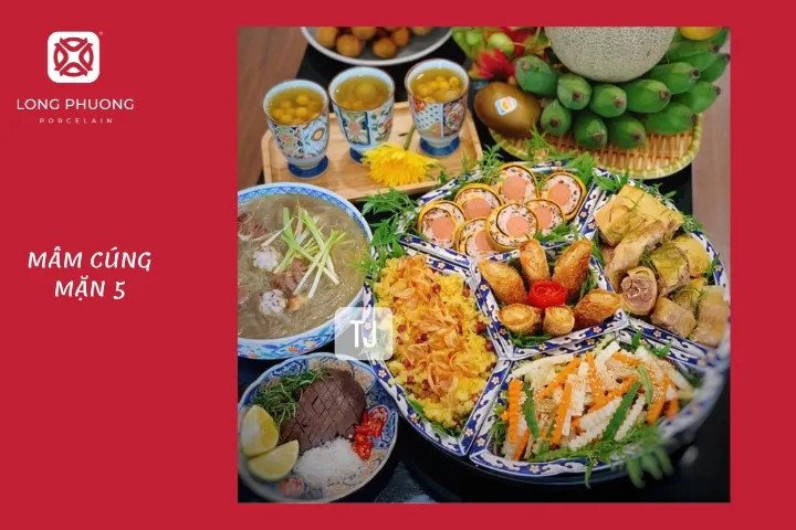 Mâm lễ cúng Rằm tháng 7 với các món ăn đơn giản mà hấp dẫn