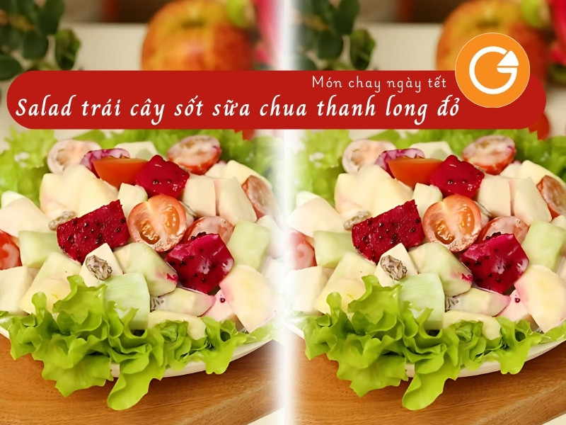 Salad trái cây chay ngày Tết