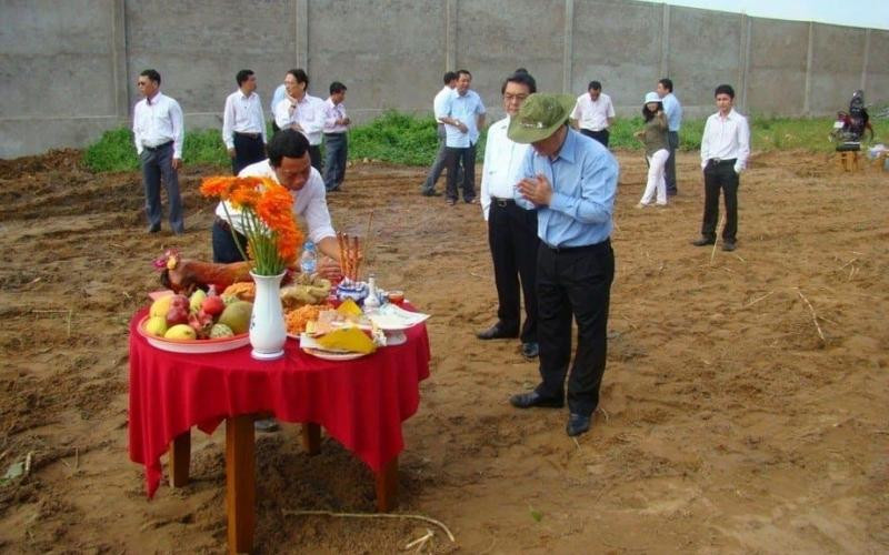 trình tự tiến hành lễ động thổ đúng nghi thức