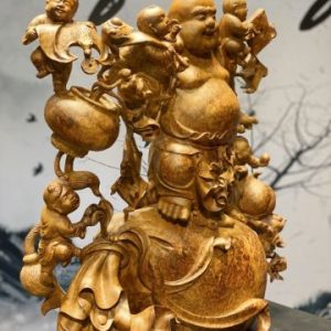 Tượng Di Lặc Ngũ Tiểu Đứng Bao Tiền