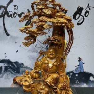 Tượng Phật Di Lặc Tam Tiểu Ngồi Tùng