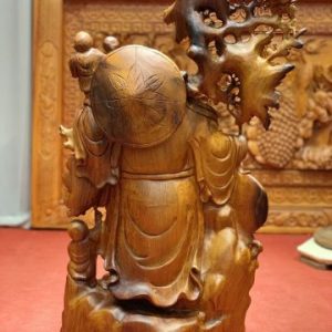 Tượng Di Lặc Ngũ Tiểu Vác Đào Gỗ Hương