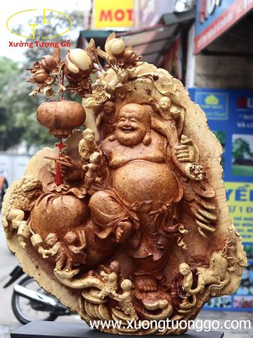 Di Lặc 5 Tiểu Vác Đào Đứng Gậy Như Ý Nu Hương Di Lặc 5 Tiểu Vác Đào Đứng Gậy Như Ý Nu Hương