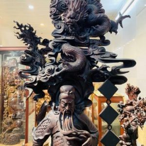 Quan Công ngự song long gỗ trắc. Quan Công ngự song long gỗ trắc.