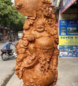 Di Lặc Ngũ Tiểu Đứng Bao Tiền Nu Hương