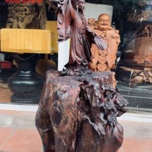 Tượng Khổng Minh Gỗ Trắc