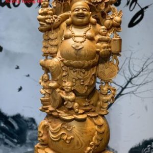 Di Lặc Ngũ Phúc Vác Cành Đào